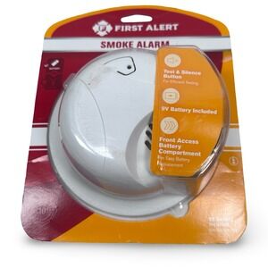 First Alert SA303CN3 Smoke Alarm Ionization Sensor 9V Battery Included White